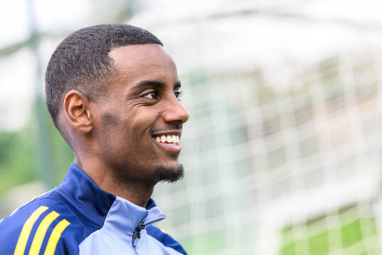 Alexander Isak of the Swedish men's national football team