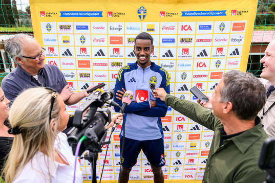 Alexander Isak of the Swedish men's national football team