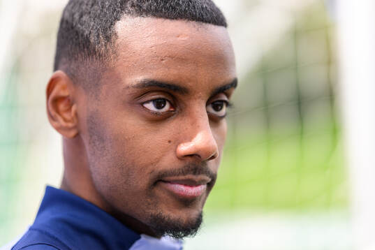 Alexander Isak of the Swedish men's national football team
