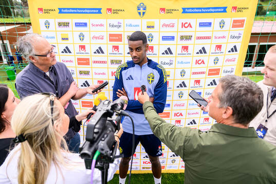 Alexander Isak of the Swedish men's national football team