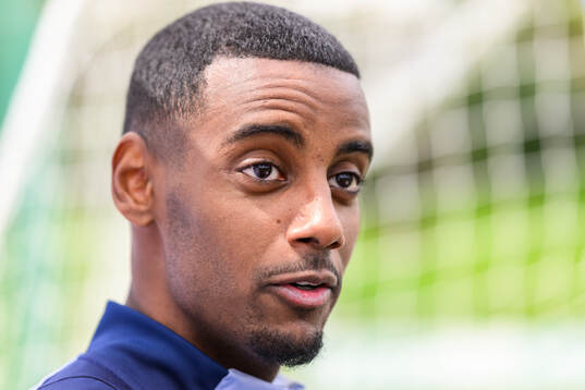 Alexander Isak of the Swedish men's national football team