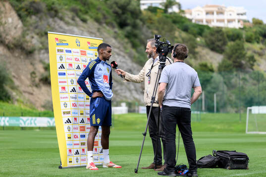Alexander Isak of the Swedish men's national football team