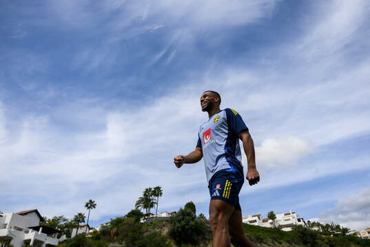 Isak Hien of the Swedish men's national football team