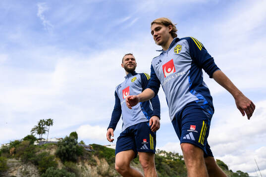 Jesper Karlström and Sebastian Nanasi of the Swedish men's