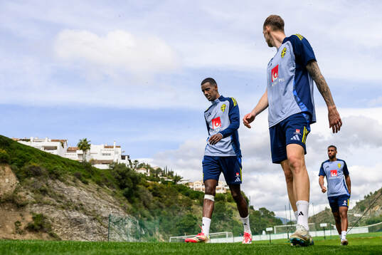 Alexander Isak of the Swedish men's national football team