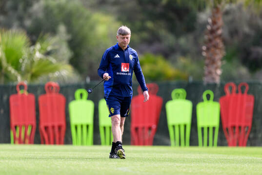 Head coach Jon Dahl Tomasson of the Swedish men's national