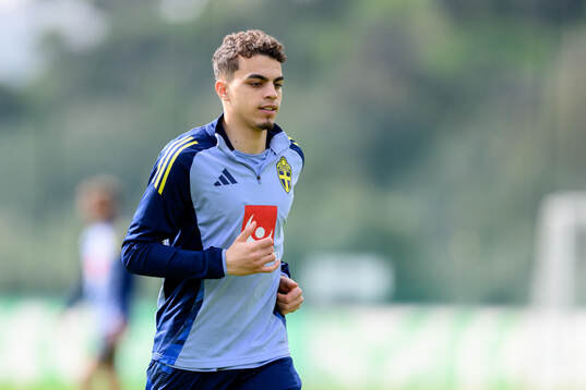 Yasin Ayari of the Swedish men's national football team
