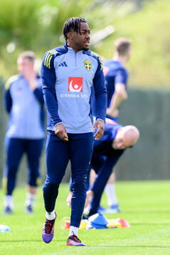 Anthony Elanga of the Swedish men's national football team