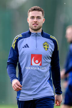 Gabriel Gudmundsson of the Swedish men's national football