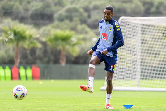 Alexander Isak of the Swedish men's national football team