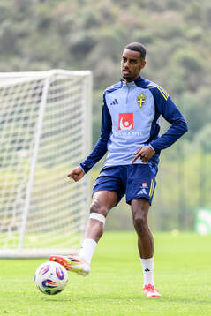 Alexander Isak of the Swedish men's national football team