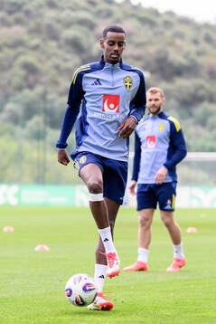 Alexander Isak of the Swedish men's national football team