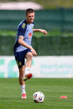 Emil Holm of the Swedish men's national football team