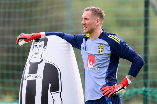 Goalkeeper Robin Olsen of the Swedish men's national