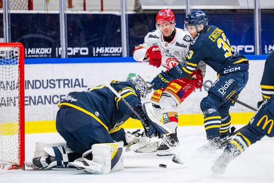 Södertäljes målvakt Frans Tuohimaa, Kalmars Carl-Johan
