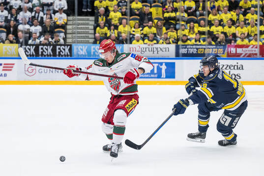 Modos Lukas Jasek och HV71s Henrik Borgström