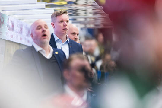 HV71s tränare Anton Blomqvist