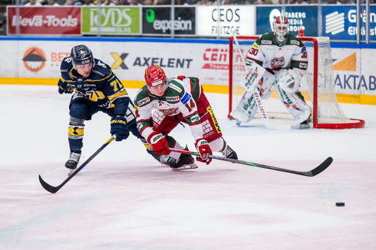 HV71s William Ignberg Nilsson och Modos Jakob Noren
