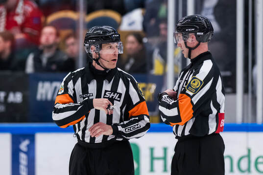Domare Tobias Björk och Linus Öhlund