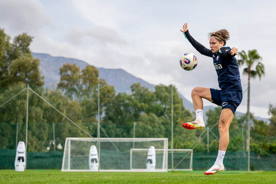 Andreas Schjelderup of the Norwegian national football team
