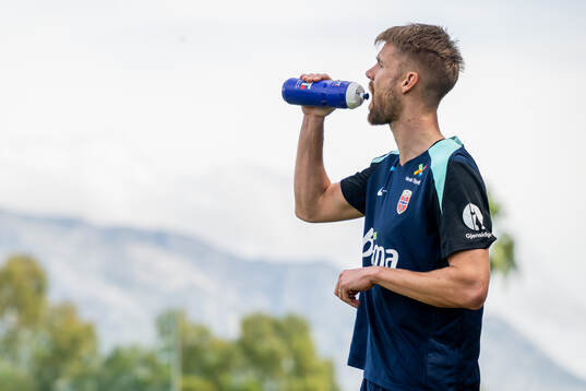Kristoffer Ajer of the Norwegian national football team