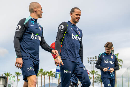Goalkeeper Ørjan Håskjold Nyland of the Norwegian