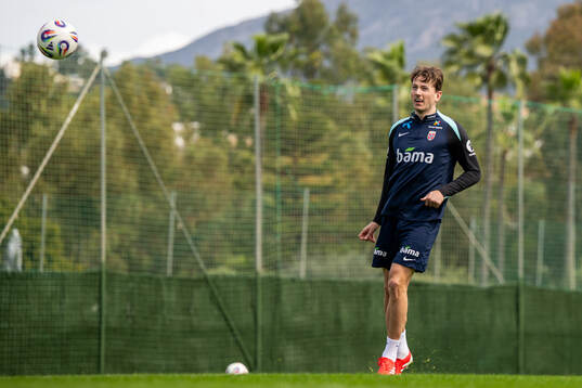 Sander Berge of the Norwegian national football team