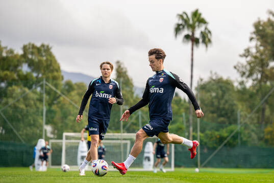 Andreas Schjelderup and Felix Horn Myhre of the Norwegian