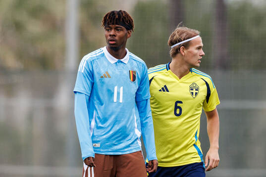 Noah Adedeji of Belgium and Markus Karlsson of Sweden