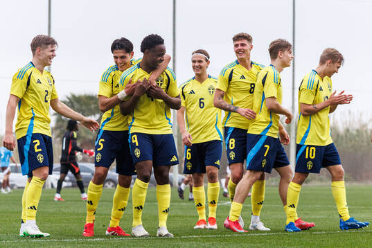 Richie Omorowa of Sweden celebrates
