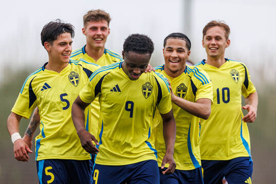 Richie Omorowa of Sweden celebrates