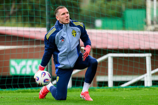 Goalkeeper Robin Olsen of the Swedish men's national