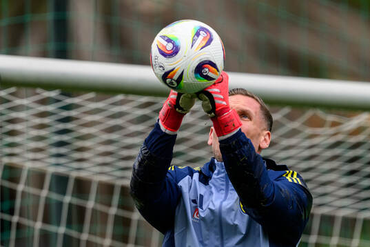 Goalkeeper Robin Olsen of the Swedish men's national
