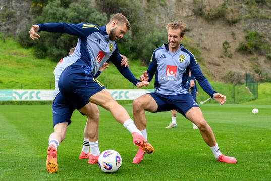 Jesper Karlström and Benjamin Nygren of the Swedish men's