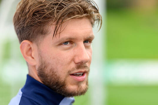 Anton Saletros of the Swedish men's national football team