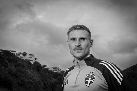 Carl Starfelt of the Swedish men's national football team