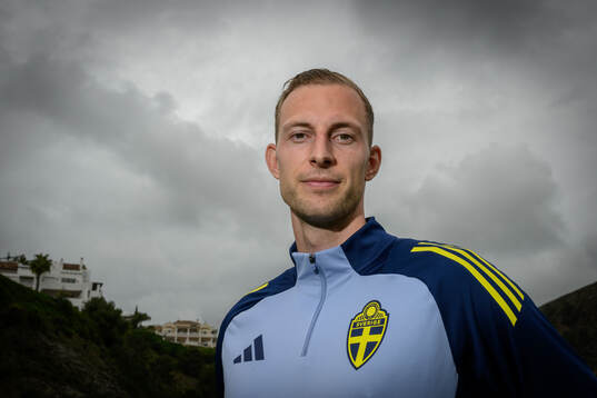 Gustaf Nilsson of the Swedish men's national football team
