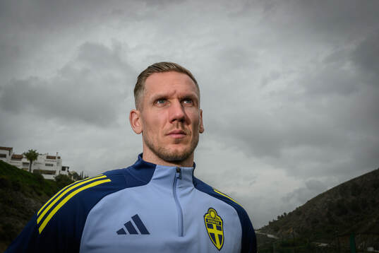 Goalkeeper Robin Olsen of the Swedish men's national