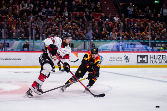Malmö Redhawks Carl Persson och Brynäs Axel Andersson