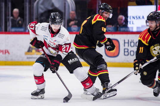 Malmö Redhawks Henrik Haapala och Brynäs Anton Rödin