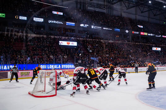 Brynäs Johannes Kinnvall gör 3-1 bakom Malmö Redhawks