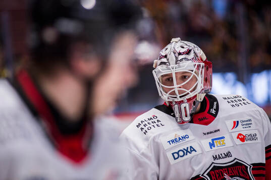 Malmö Redhawks målvakt Oskar Blomgren