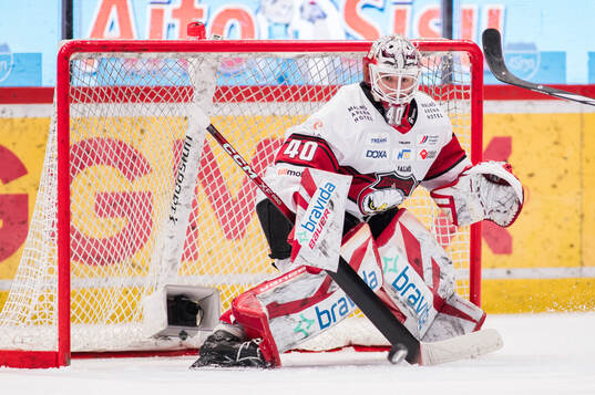 Malmö Redhawks målvakt Oskar Blomgren