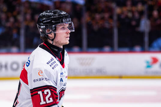 Malmö Redhawks Linus Öberg deppar