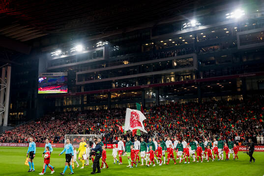 Players of Denmark and Portugal