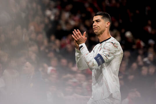 Cristiano Ronaldo of Portugal looks dejected
