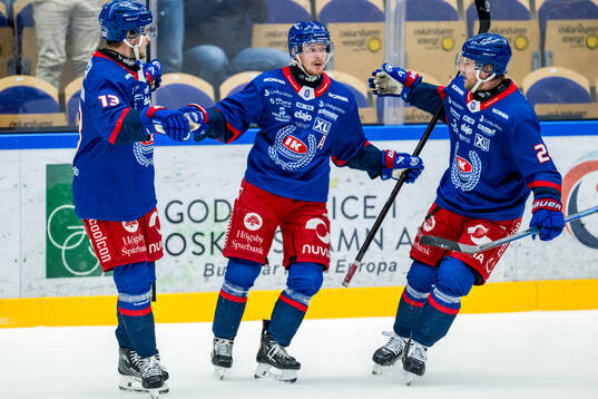 Oskarshamns Niclas Burström jublar