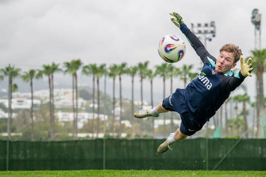 Goalkeeper Mathias Dyngeland of the Norwegian national