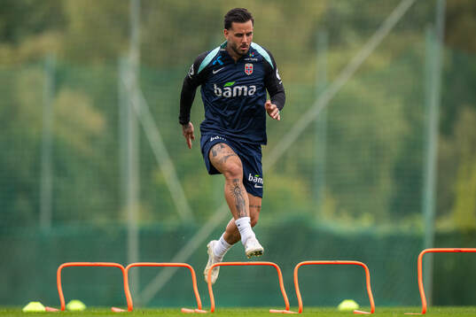 Aron Dønnum of the Norwegian national football team
