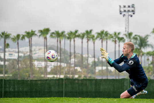 Goalkeeper Egil Selvik of the Norwegian national football
